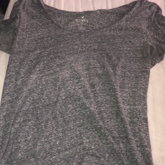 Basic Grey American Eagle T-Shirt - Picture 1 of 2